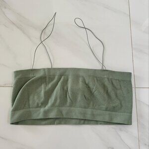 Green Essentials Bandeau Skinny Strap Top